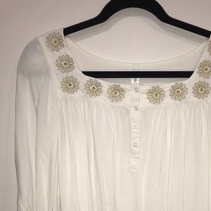☆gold flower blouse☆